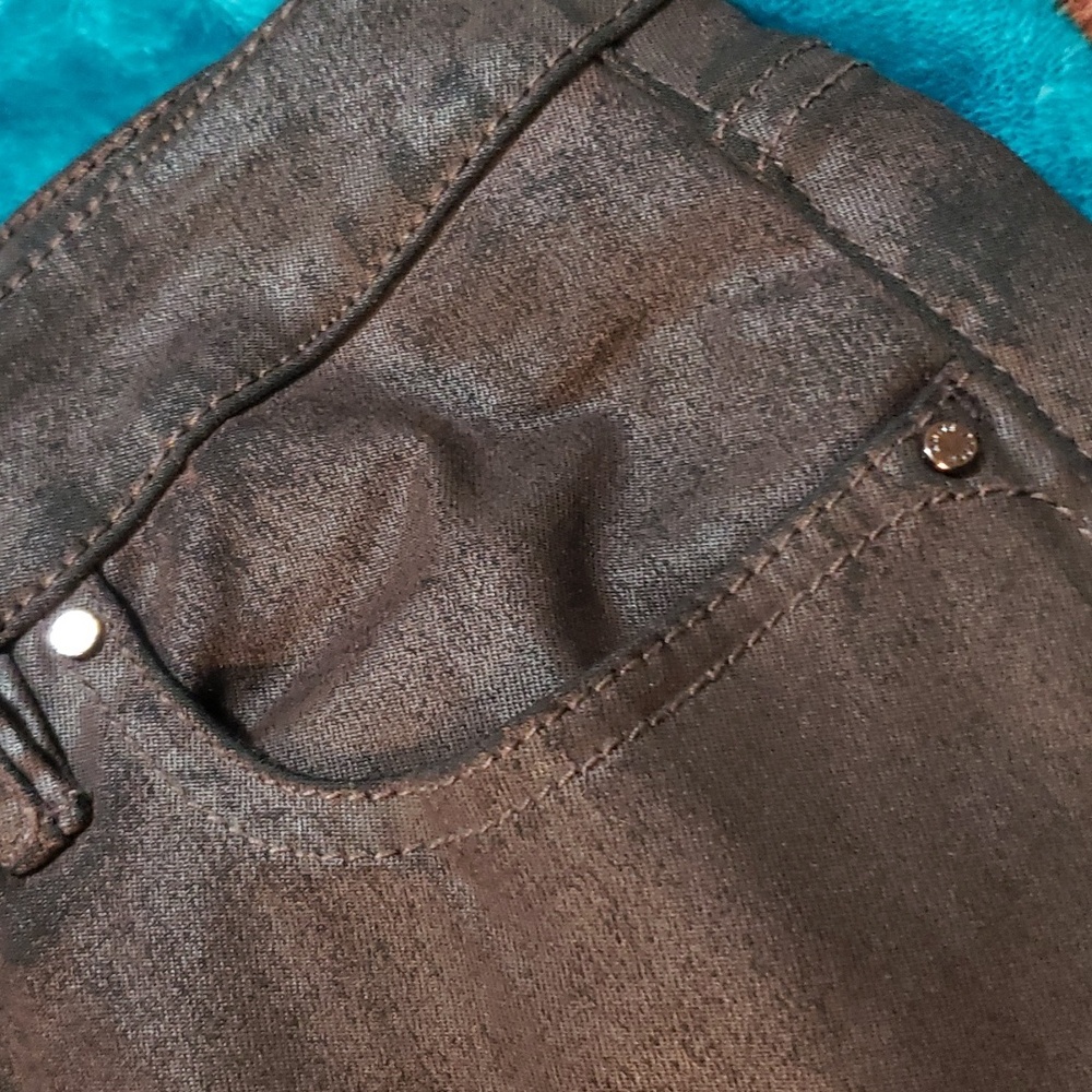 White House Black Market 59% Modal Chocolate Button-fly Slacks - #59-T💛 - Picture 5 of 9